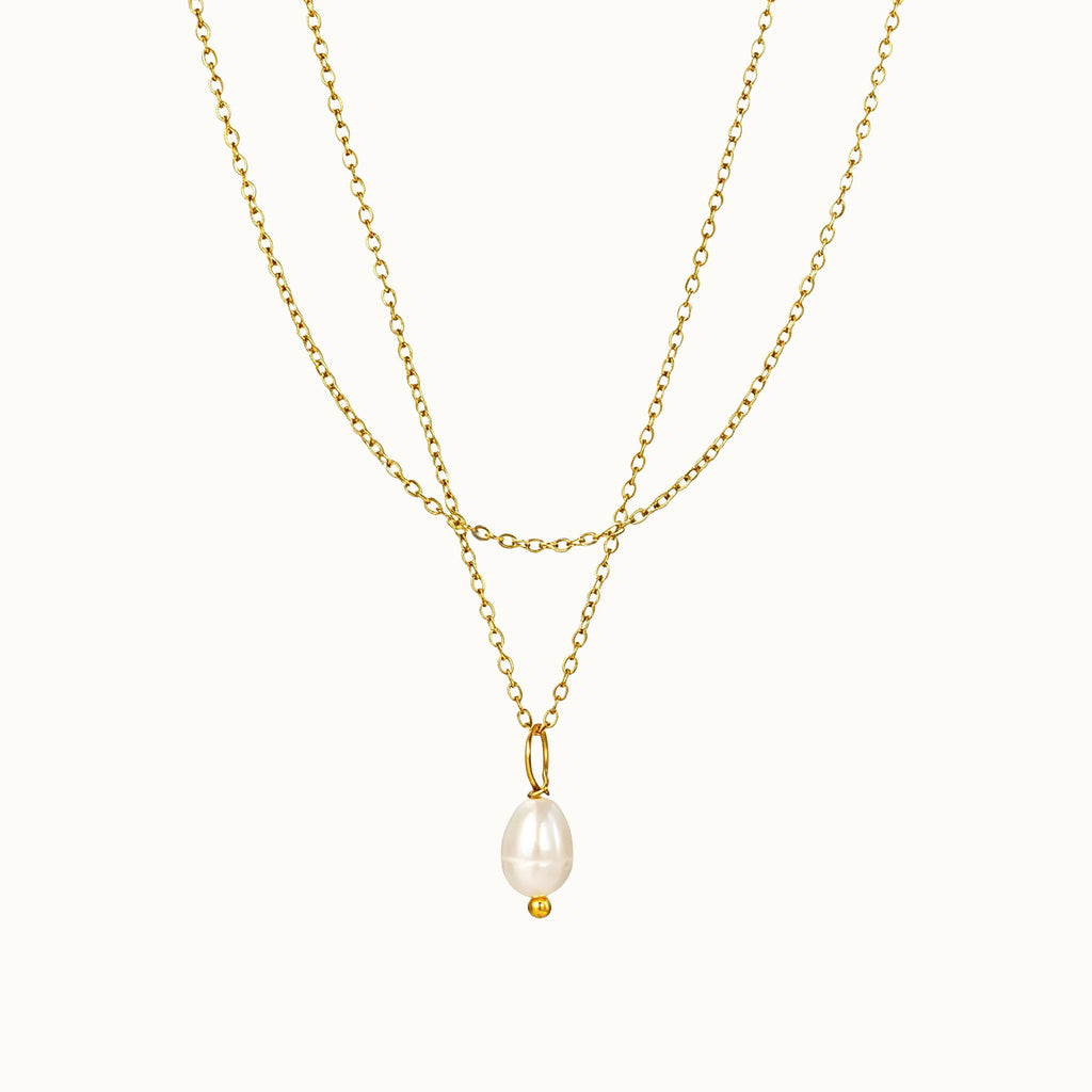 Freshwater Pearl Double Chain Necklace