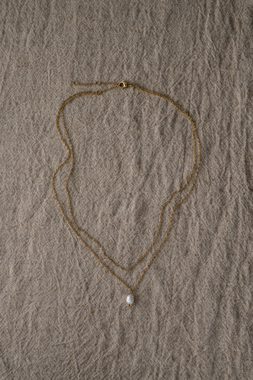 Freshwater Pearl Double Chain Necklace