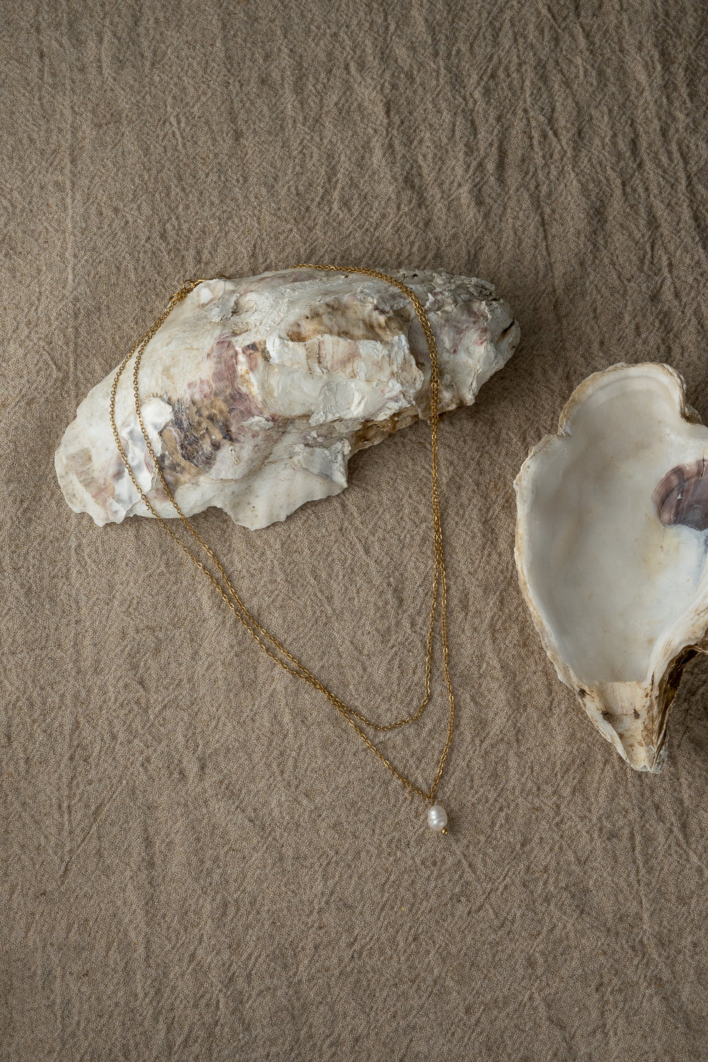 Freshwater Pearl Double Chain Necklace