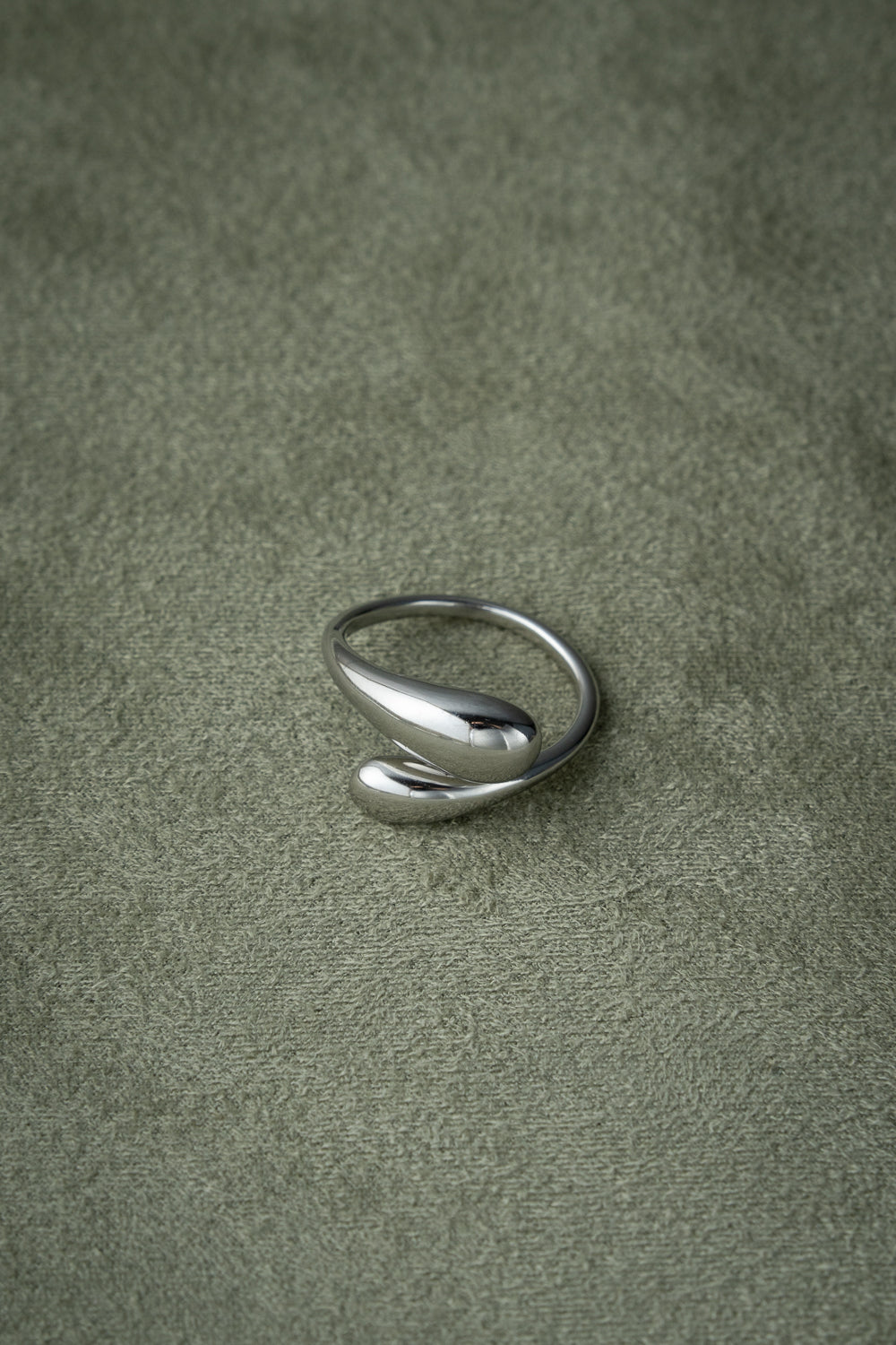 Silver Organic Open Ring