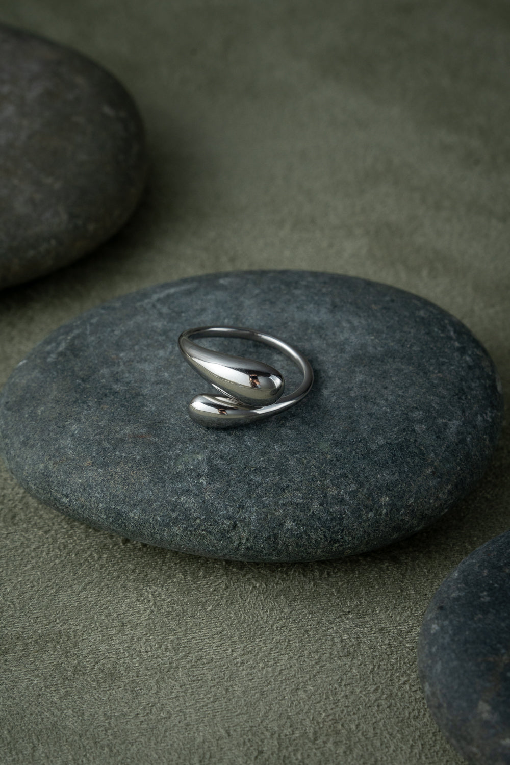 Silver Organic Open Ring