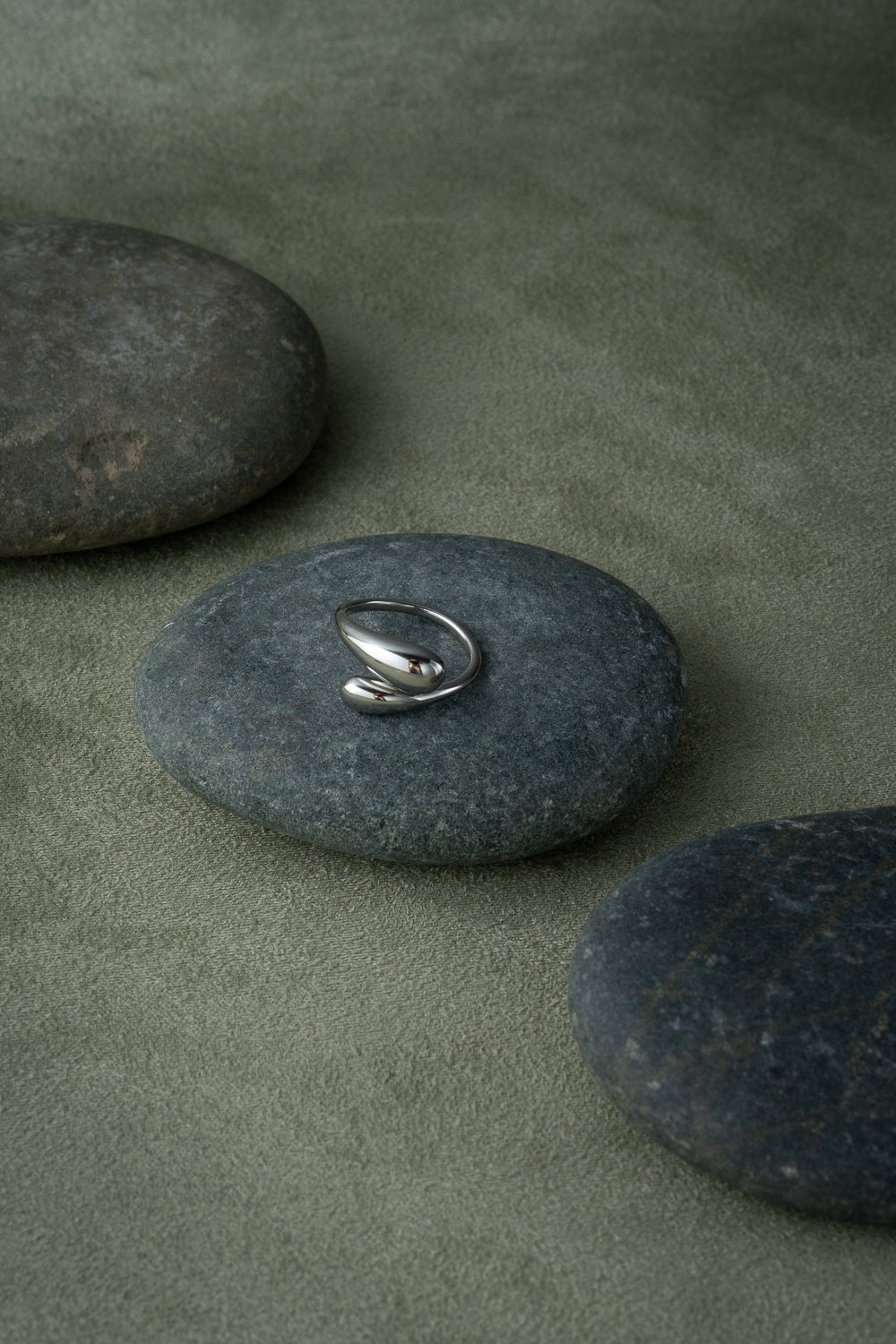 Silver Organic Open Ring