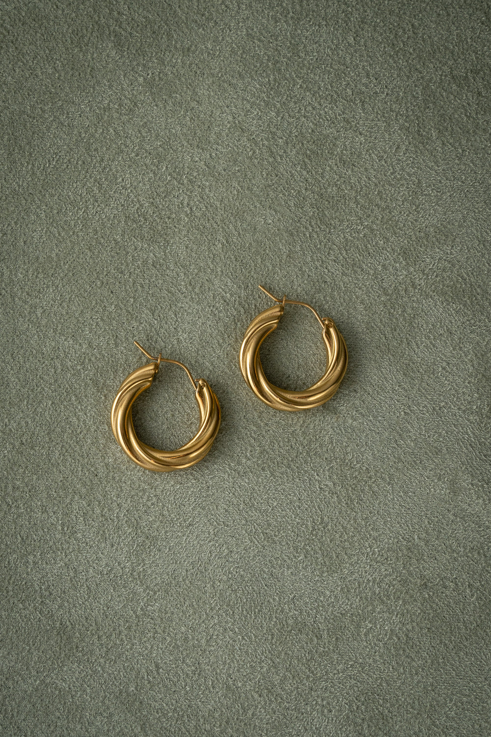 Gold Chunky Hoop Earrings