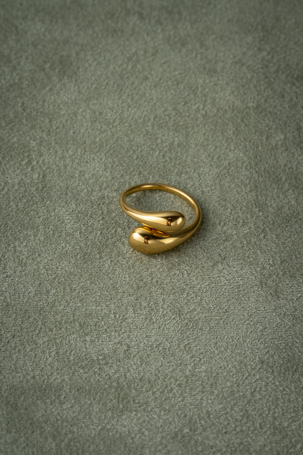 Gold Organic Open Ring