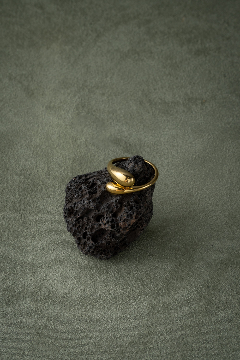 Gold Organic Open Ring