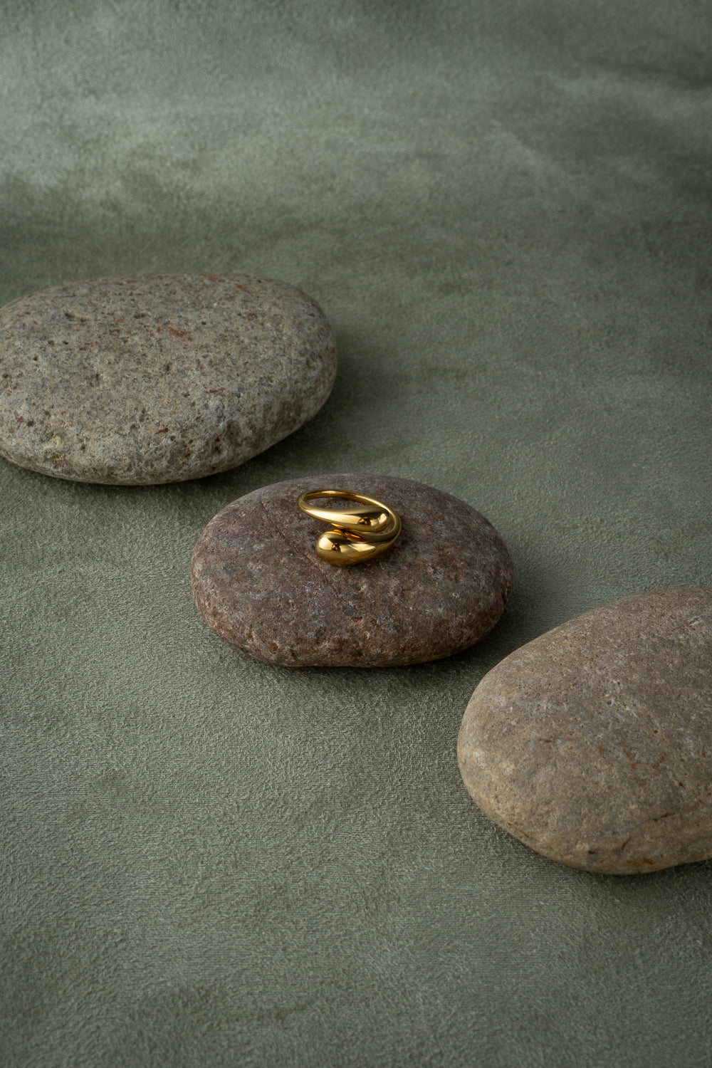 Gold Organic Open Ring