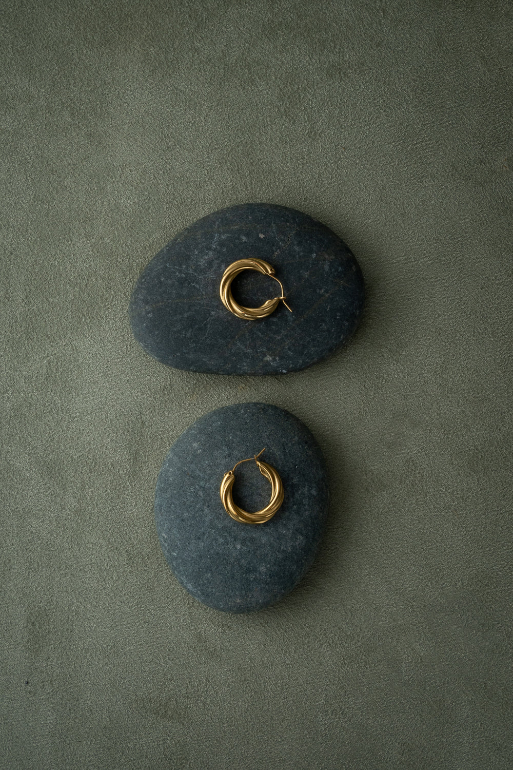 Gold Chunky Hoop Earrings