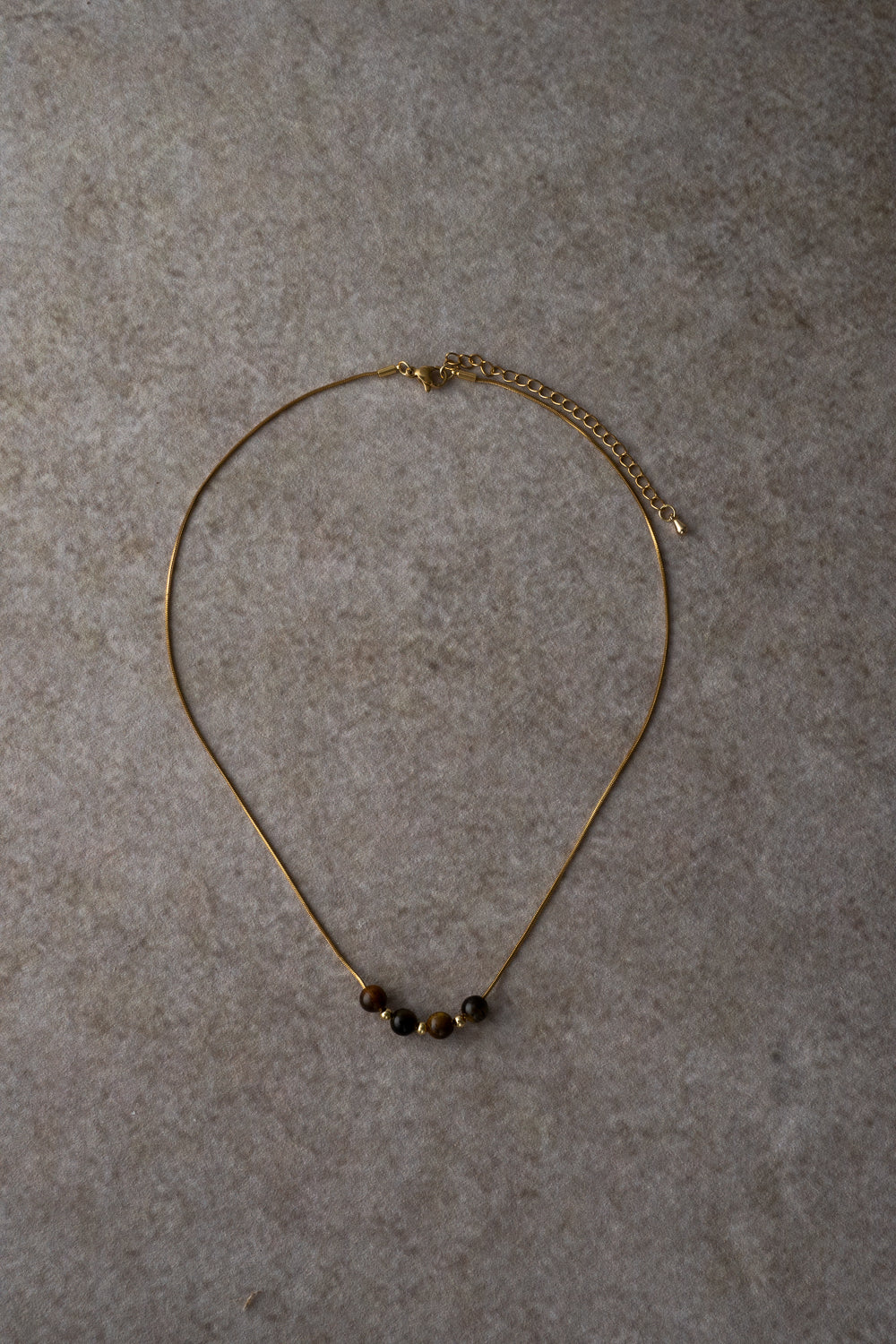 Tiger Eye Beaded Necklace
