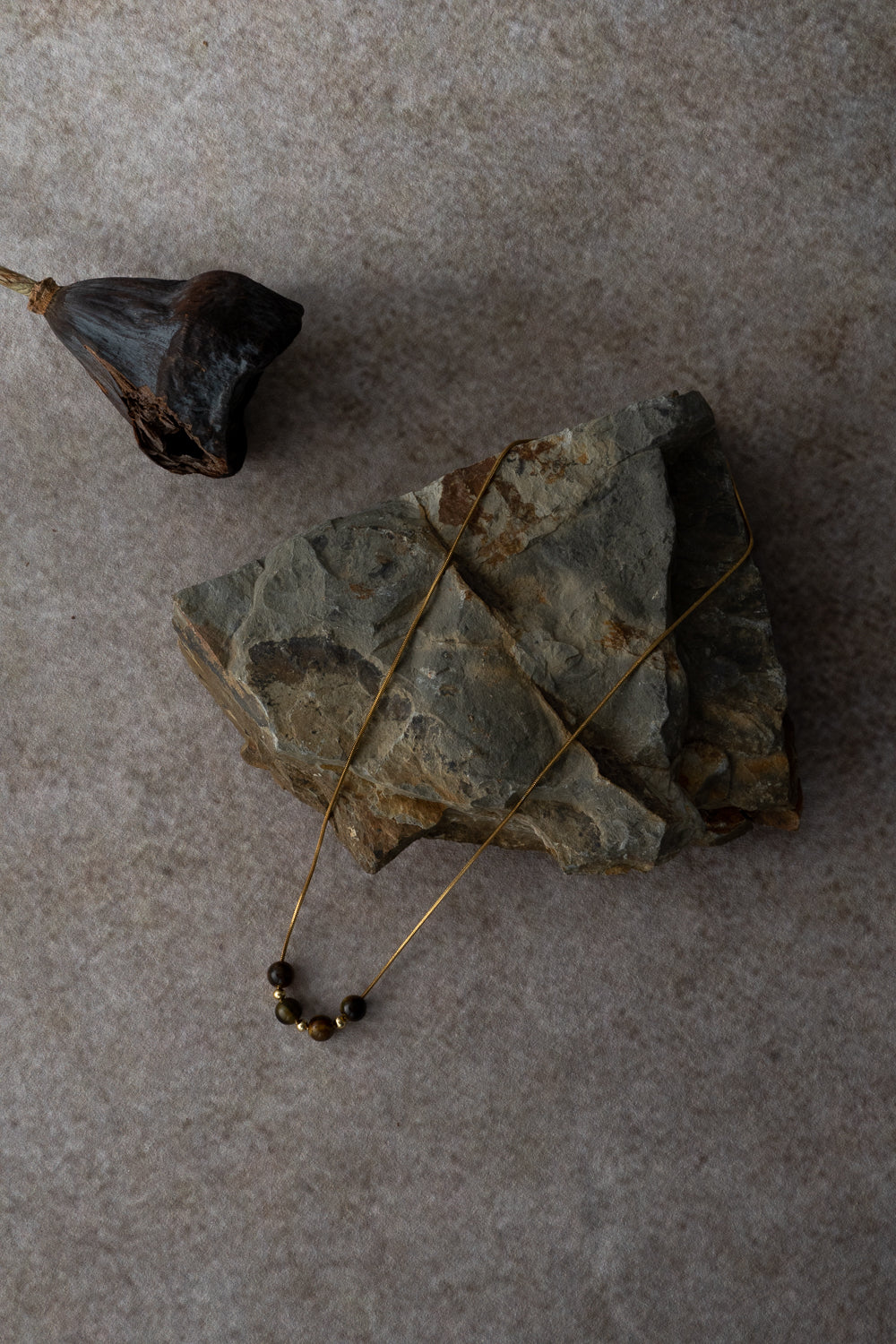Tiger Eye Beaded Necklace
