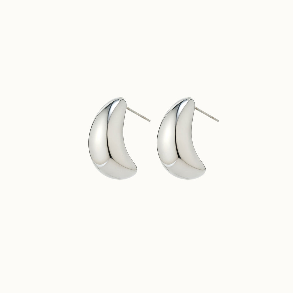 Silver Minimalist Stud Earrings