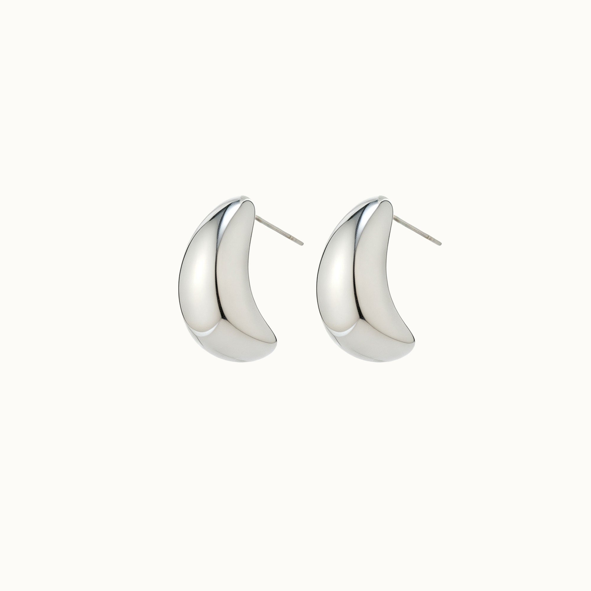 Silver Minimalist Stud Earrings