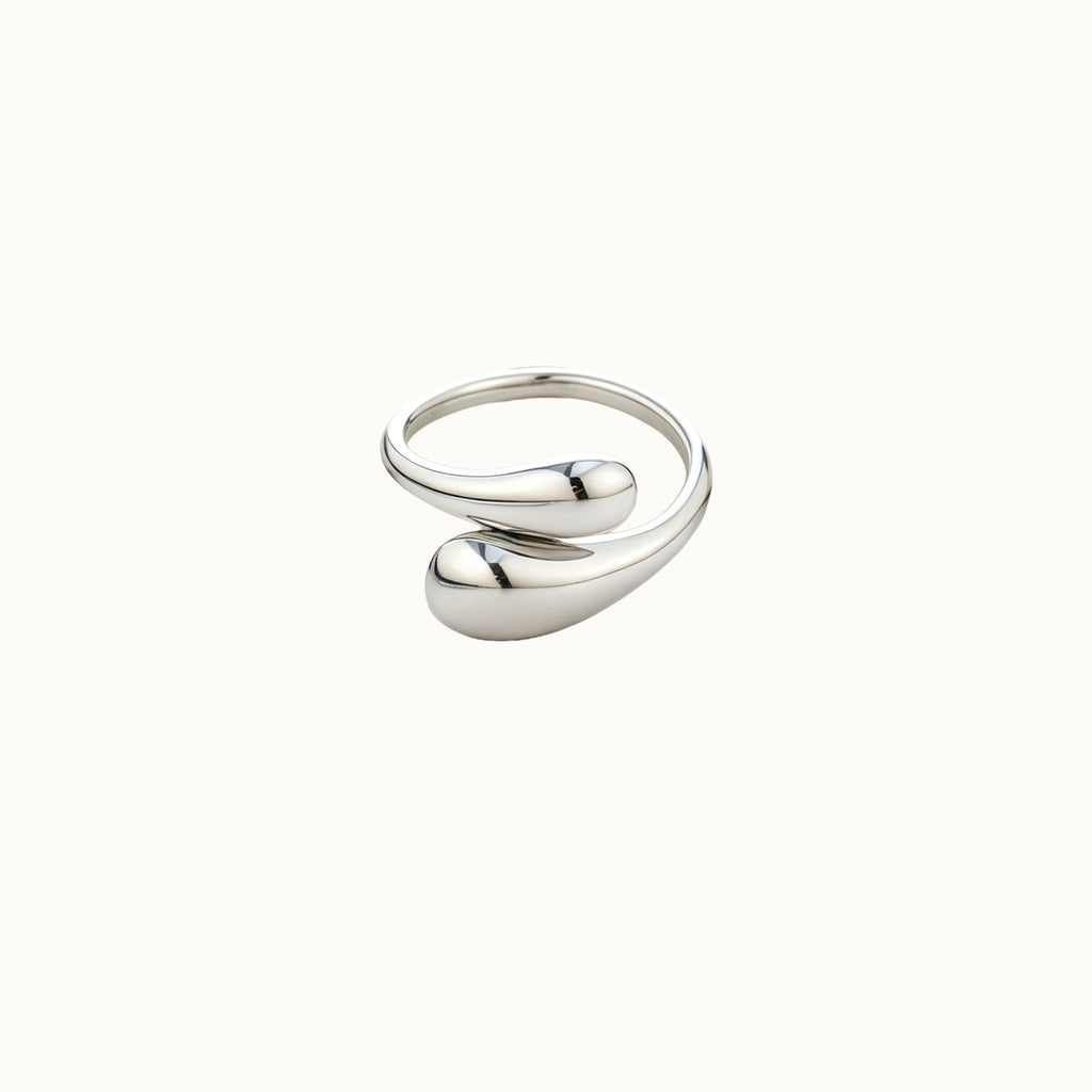 Silver Organic Open Ring
