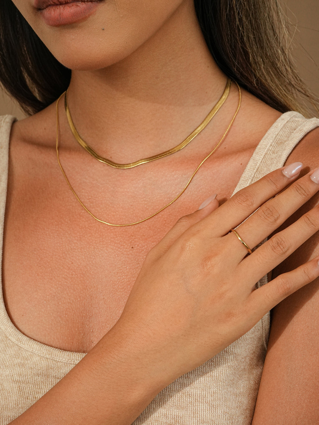 Gold Delicate Chain Necklace