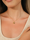 Tiger Eye Oval Pendant Necklace