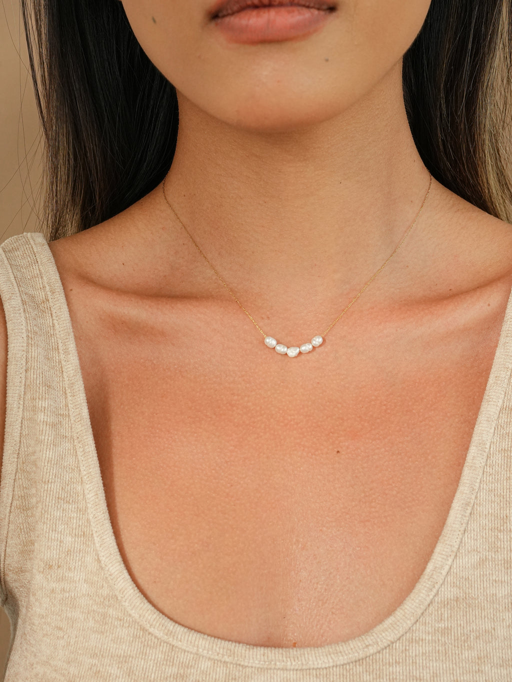 Freshwater Pearl Beaded Necklace