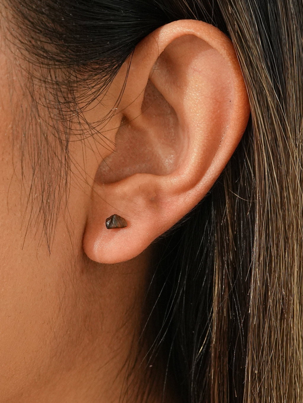 Tiger Eye Stud Earrings